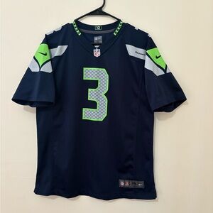Seattle Seahawks x Nike x Russell Wilson #3 football jersey size men’s Small YXL